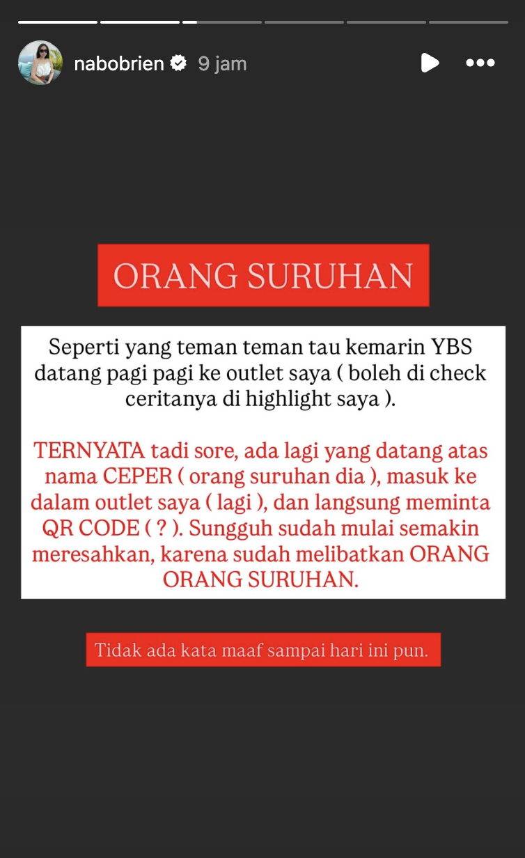 Pengakuan Nabilah O'Brien